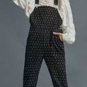 Rhinestone Denim Overalls